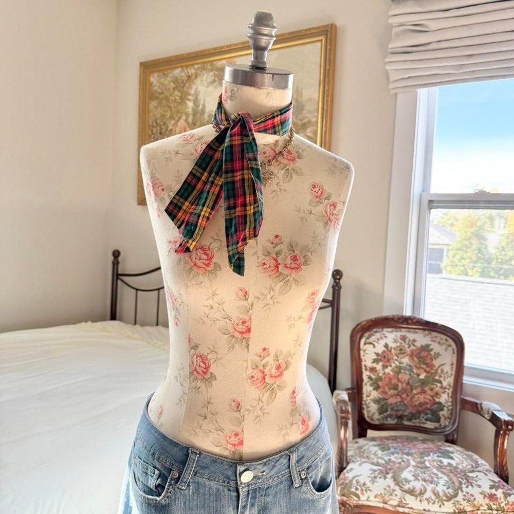 Vintage‎ plaid scarf